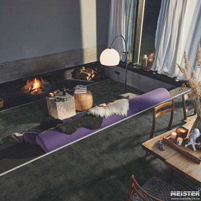 Виниловый пол Meister Чёрная Скала 7437 RB400S