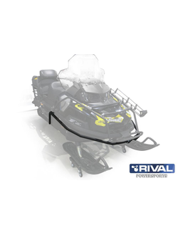 Бампер передний для снегохода Rival 444.6738.1 для STELS Росомаха S800 / Viking 600 (адаптированый под откидное крепление для ружья) 2014- (Сталь) (1440*500*350)