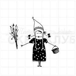 штамп красная шапочка