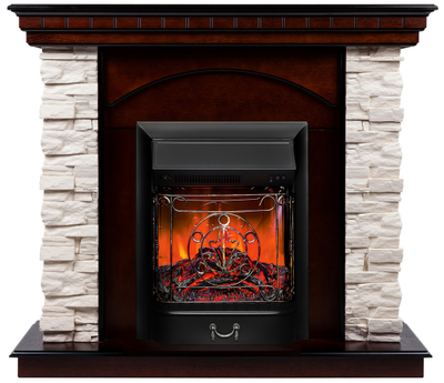 Электрокамин Elford AO с очагом Majestic