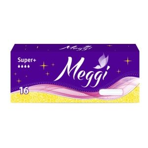 MEGGI Тампоны женские гигиенические SUPER+ 16шт.MEG7383
