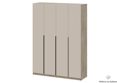 ШК 5 1600 шкаф четырехстворчатый распашной Дуб Эндгрейн/Меланж