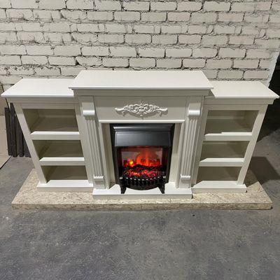 Электрокамин Брукс LUX WT с очагом Fobos