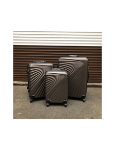 Комплект из 3х чемоданов Olard ABS S,M,L коричневый