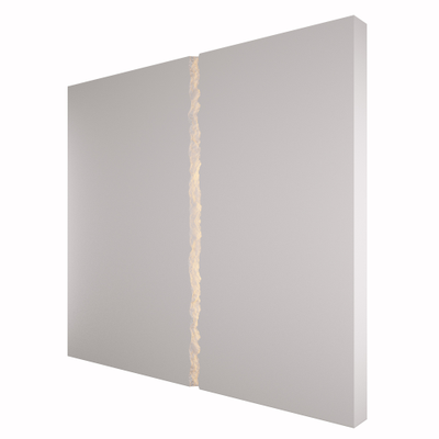 Гипсовый светильник в виде разлома в стене