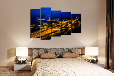 Модульная картина "Грандиозная эстакада"