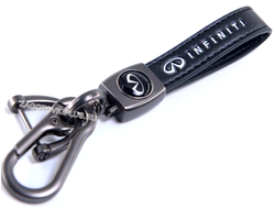 Премиум кожаный брелок с логотипом INFINITI