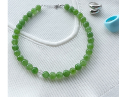 Чокер из камня Жадеит