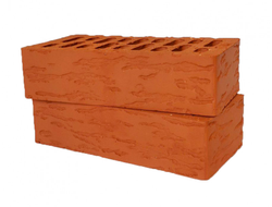 Кирпич облицовочный Красный Рустика ("Ленинск-Кузнецкий кирпичный завод")