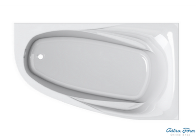Astra-Form ванна Селена правосторонняя 170/100 см белая
