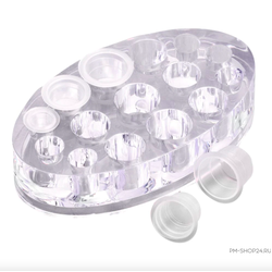 Акриловая подставка под капсы с пигментом. Овал - pm-shop24.ru