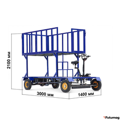 Платформенная тележка электрическая RuTrike ПАЛИСАД ЯРУС