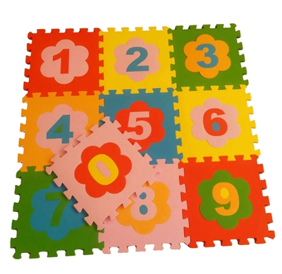 Детский развивающий  ​коврик-пазл Цифры, 33х33х0,9 см купить в Воронеже.