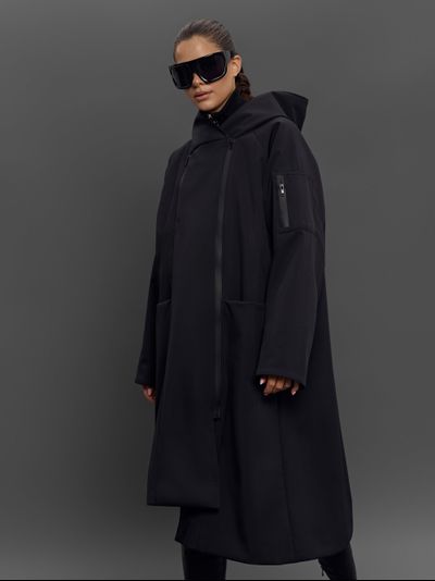 Плащ Train Черный