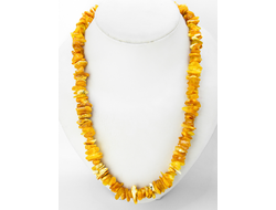 Бусы из матового янтаря 0104455 см