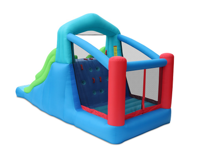 Надувной батут с тройной горкой «Гонка»