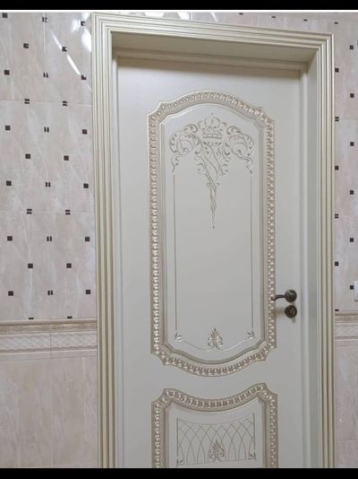 СОЛО NEW В3. СЛОНОВАЯ КОСТЬ/ ПАТИНА БЕЛОЕ ЗОЛОТО. ПОЛОТНО ГЛУХОЕ