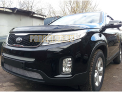 Защита радиатора KIA Sorento II 2012- chrome низ