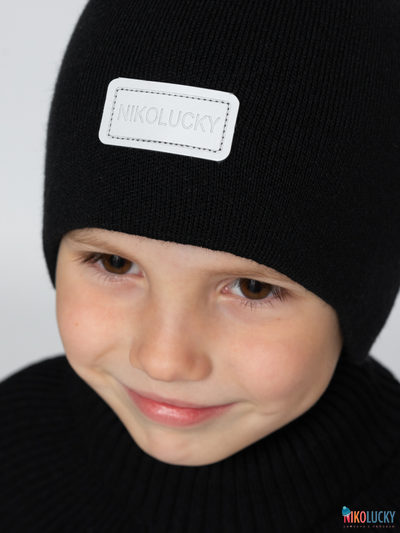 Шапка 24201-02 х/б подклад, черный 54-56