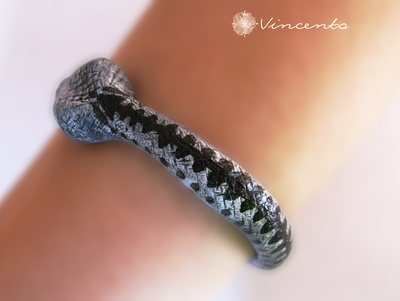 Хозяйка Сумеречного Леса. Браслет в виде змеи. Авторское украшение в анималистическом стиле