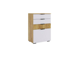 Прихожая БЕРИ - Комод Дуб Крафт золотой/Белое дерево