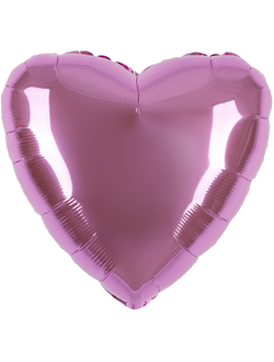 Шар (18''/46 см) Сердце, Светло-розовый