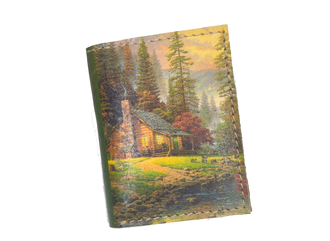 Картхолдер-книжка с шестью отделениями "Домик в лесу"