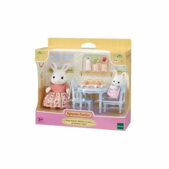 Игровой набор Sylvanian Families Столик для завтрака мамы и малыша снежных кроликов 5682