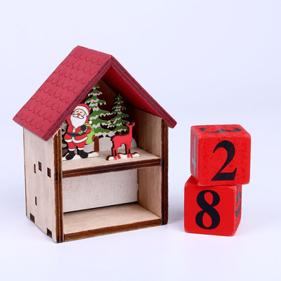 Вечный календарь с подсветкой «Новогодняя сказка» 8 × 5,2 × 10,5 см