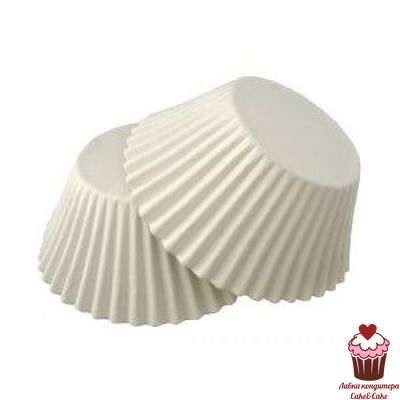 Капсулы бумажные для выпечки Белые d50/h30мм, 24 шт