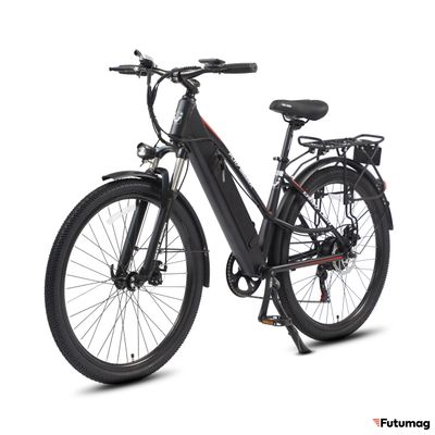 Электровелосипед WHITE SIBERIA CAMRY LIGHT 500W матовый черный