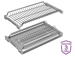 Сушка для посуды ХРОМ, 800мм,  с 1 жестким поддоном Glory-line,  (13.0123)  AQ