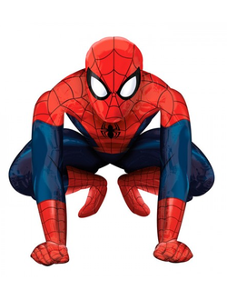 Фольгированная ходячая фигура с гелием "Человек - паук" 91*91 см