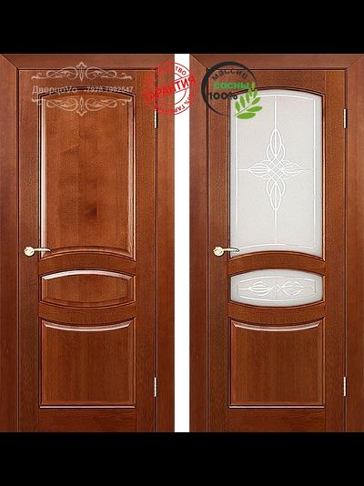 МАССИВ СОСНЫ/ ВИКТОРИЯ/ ОРЕХ СРЕДНИЙ МОРЕНИЕ/ ПОЛОТНО ГЛУХОЕ/ ПОЛОТНО ОСТЕКЛЕННОЕ