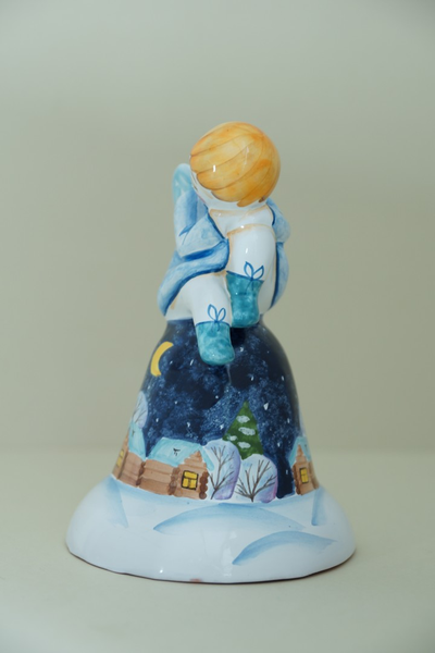 Колокольчик с ангелом (зимний)