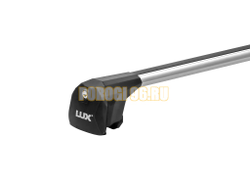 Багажник на крышу автомобиля LUX SCOUT серый для Chery Tiggo 7 Pro MAX (рейлинг из трёх частей) 2022-… на интегрированные рейлинги