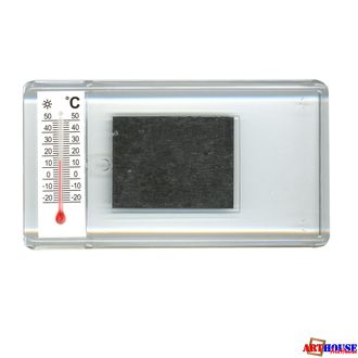 Фотомагнит прямоугольный с термометром 52х77мм (продается упаковкой по 5шт)