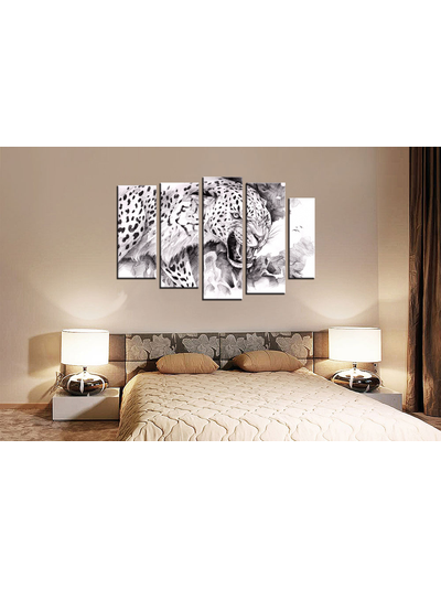 Модульная картина "Оскал зверя"