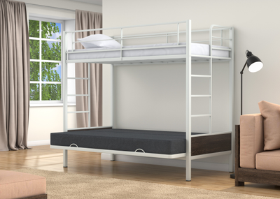 Двухъярусная кровать-диван Дакар 1 Белый (вставки венге) фото 1