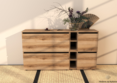 Берген тумба прикроватная Дуб делано/Венге