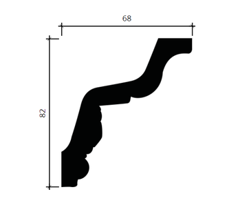 Карниз 1.50.278 - 82*68*2000мм
