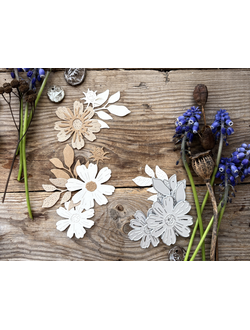 Набор ножей для вырубки «Космеи скромные цветы»