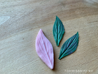 Молд «Лист бальзамина #1» (ELF_decor)