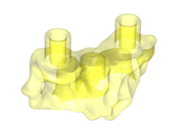 Shoulders Extension, Slime with 2 Head Studs, Trans-Neon Green (65727 / 6286512)