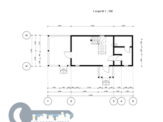 Б-20 ГАБАРИТНЫЕ РАЗМЕРЫ: (11Х4М) 2 ЭТАЖА, ОБЩАЯ ПЛОЩАДЬ: 85М²