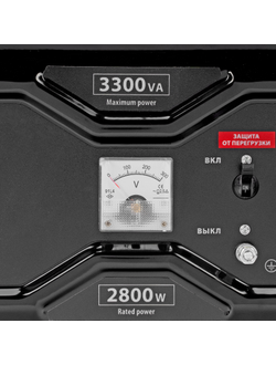 Генератор бензиновый RS-4000, 3,3 кВт, 230В, ручной стартер MTX