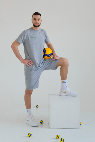 Тренировочный костюм Volleylife СЕРЫЙ МЕЛАНЖ (размер с 50 по 56)