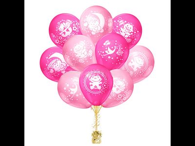 Шарики, С Днем рождения Малышка, 10 шт