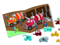 Материал счетный «Транспорт строительный» (32 шт. в 4-х пастельных цветах)