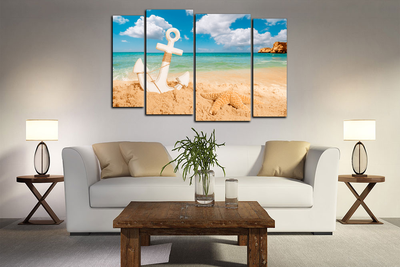 Модульная картина "Голубая лагуна"